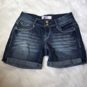 NO BOUNDERIES Girls junior Jean Shorts Size 5